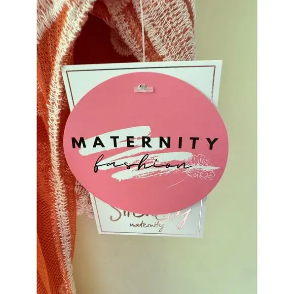 NEW Siren Lily Womens XL Longline Embroidered Cardigan Maternity Kimono Boho - Picture 6 of 10